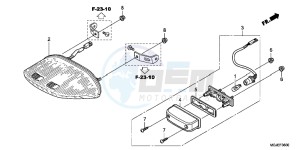 CBF1000FC CBF1000F E drawing TAILLIGHT