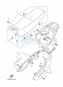 YBR125EGS (43BH) drawing SEAT