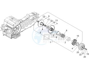 MP3 400 ie drawing Driven pulley