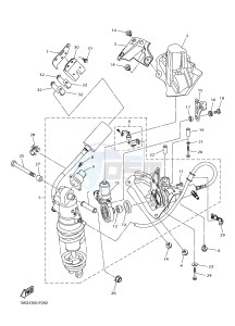 FJR1300AE FJR1300-AE (B961) drawing REAR SUSPENSION