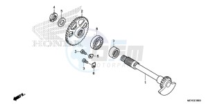 CRF450XE CRF450R Europe Direct - (ED) drawing BALANCER