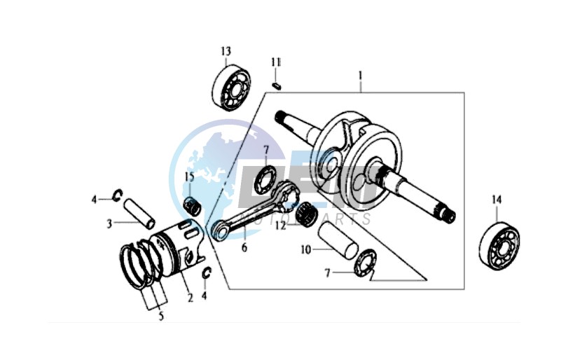 CRANKSHAFT  / PISTON / PISTON RING