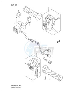 AN650 drawing HANDLE SWITCH (AN650AL1 E51)