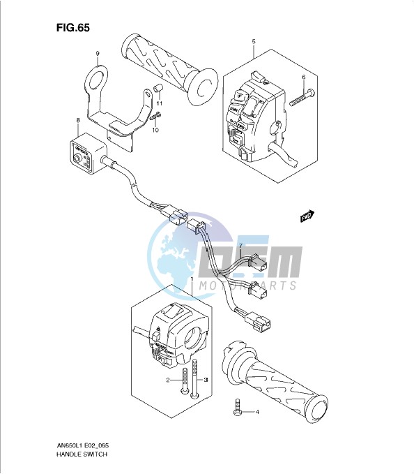 HANDLE SWITCH (AN650AL1 E51)