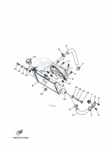 YZF320-A YZF-R3 (B7PH) drawing RADIATOR & HOSE