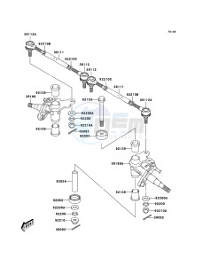 KFX50 KSF50-A3 EU drawing Knuckle Arm