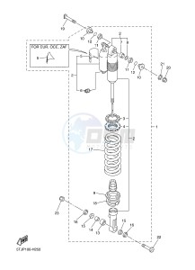 YZF-R6 600 R6 (1HCA 1HCB 1HCC) drawing REAR SUSPENSION