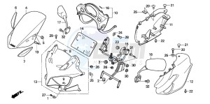 CBF600S drawing COWL