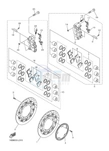 YZF-R1B 1000 (1KBP) drawing FRONT BRAKE CALIPER