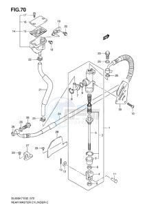 DL 650 V-STROM EU-UK drawing REAR MASTER CYLINDER