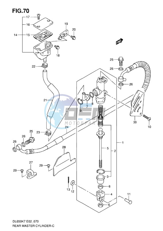 REAR MASTER CYLINDER