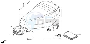 SH50 SCOOPY drawing SEAT (IT/N)