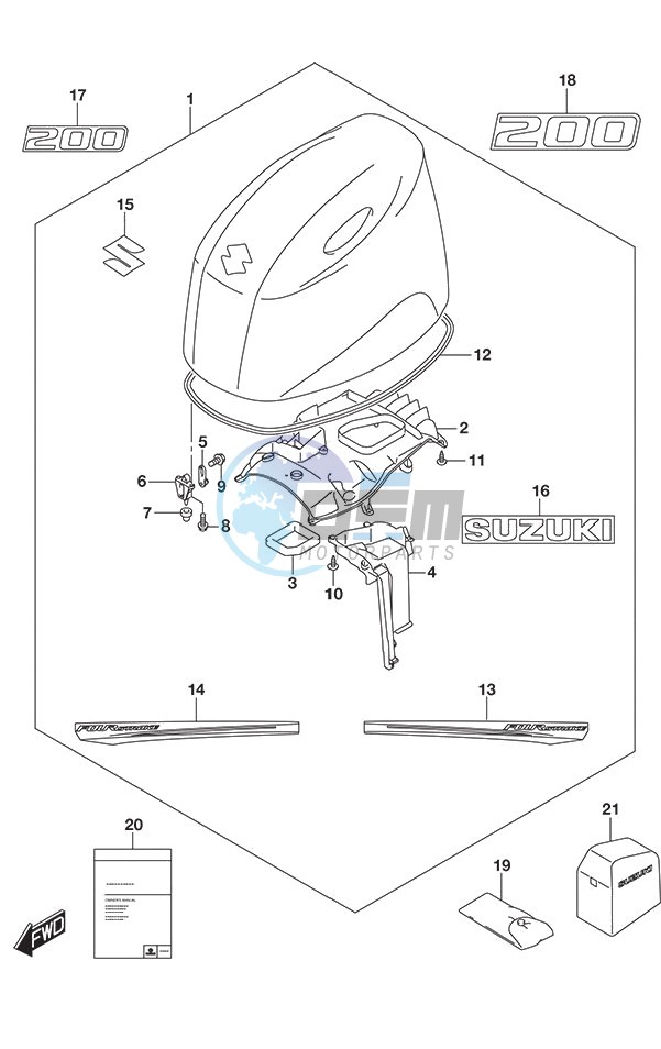 Engine Cover (White)