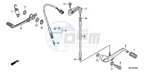 CBR1000RAA F / ABS CMF drawing PEDAL