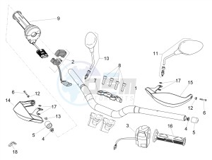 DORSODURO 900 E4 ABS (APAC) drawing Handlebar - Controls