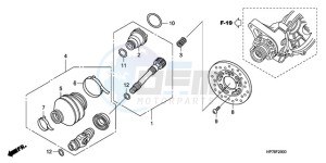 TRX420FA9 Australia - (U) drawing PROPELLER SHAFT