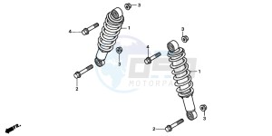 TRX250 RECON drawing FRONT CUSHION