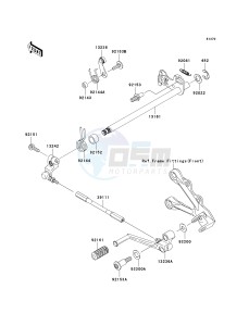 ZX 600 N [ZX-6RR] (N1) N1 drawing GEAR CHANGE MECHANISM