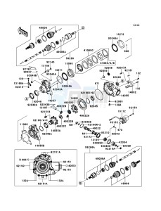 BRUTE FORCE 750 4x4i EPS KVF750GEF EU drawing Drive Shaft-Front