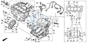 CBF1000S drawing CRANKCASE