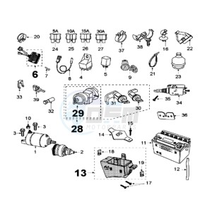 SAT 125 SC drawing ELECTRIC PART