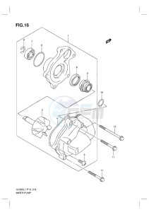 UH200G BURGMAN EU drawing WATER PUMP