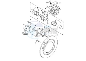 TDM 850 drawing REAR BRAKE CALIPER