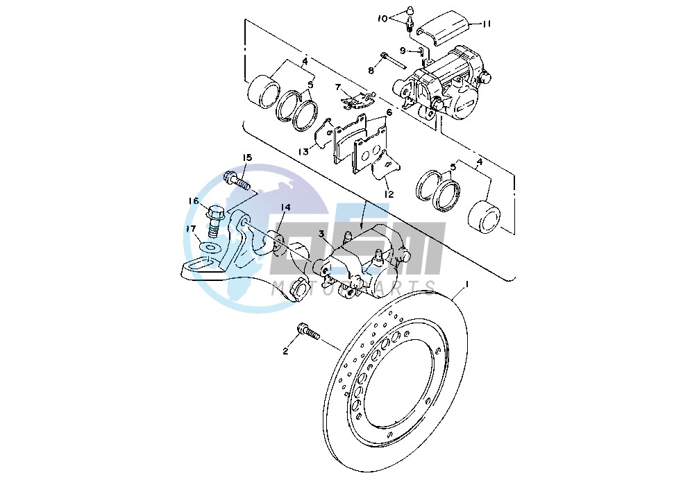 REAR BRAKE CALIPER