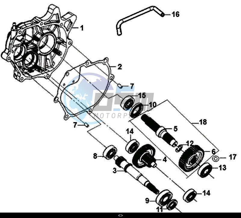 MISSION CASE-DRIVE SHAFT