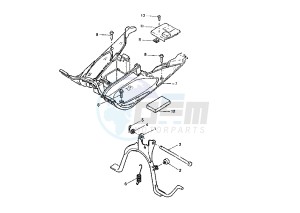 YQ AEROX 50 drawing STAND-FOOTREST