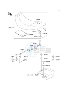 EX 500 D [NINJA 500R] (D6F-D9F) D7F drawing SEAT