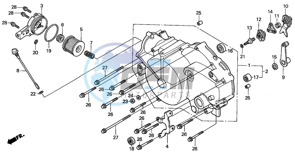 FRONT CRANKCASE COVER (1)