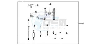 XL1000VA9 France - (F / ABS CMF) drawing MAIN STAND