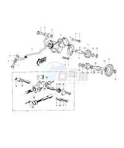 KE 125 A [KE125] (A3-A6) [KE125] drawing OIL PUMP -- 76-79- -