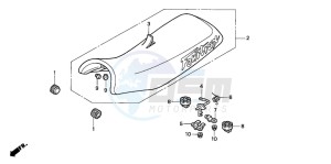 TRX300EX FOURTRAX 300 EX drawing SEAT