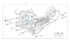 Mojito 125 drawing Crankcase