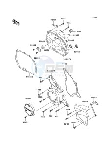 KLX110 KLX110A7F EU drawing Engine Cover(s)