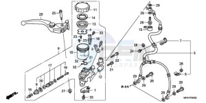 CB1000R9 Europe Direct - (ED) drawing FR. BRAKE MASTER CYLINDER (CB1000R)