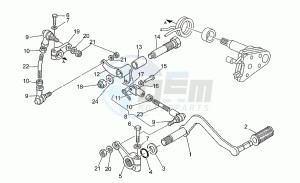 Nevada 350 Club Club drawing Gear lever