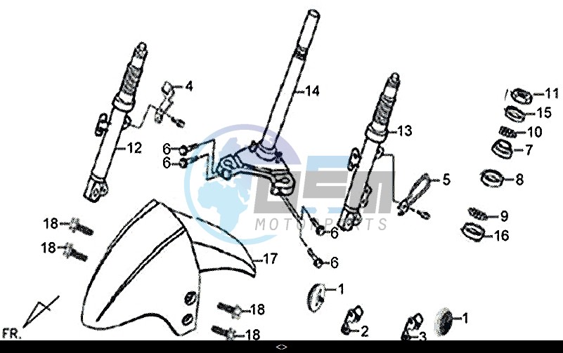 STEERING STEM FRONT CUSHION