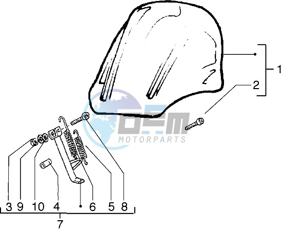 Windshield kit-stand kit