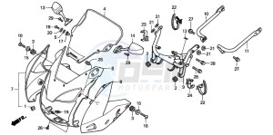 CB600F2 HORNET S drawing COWL