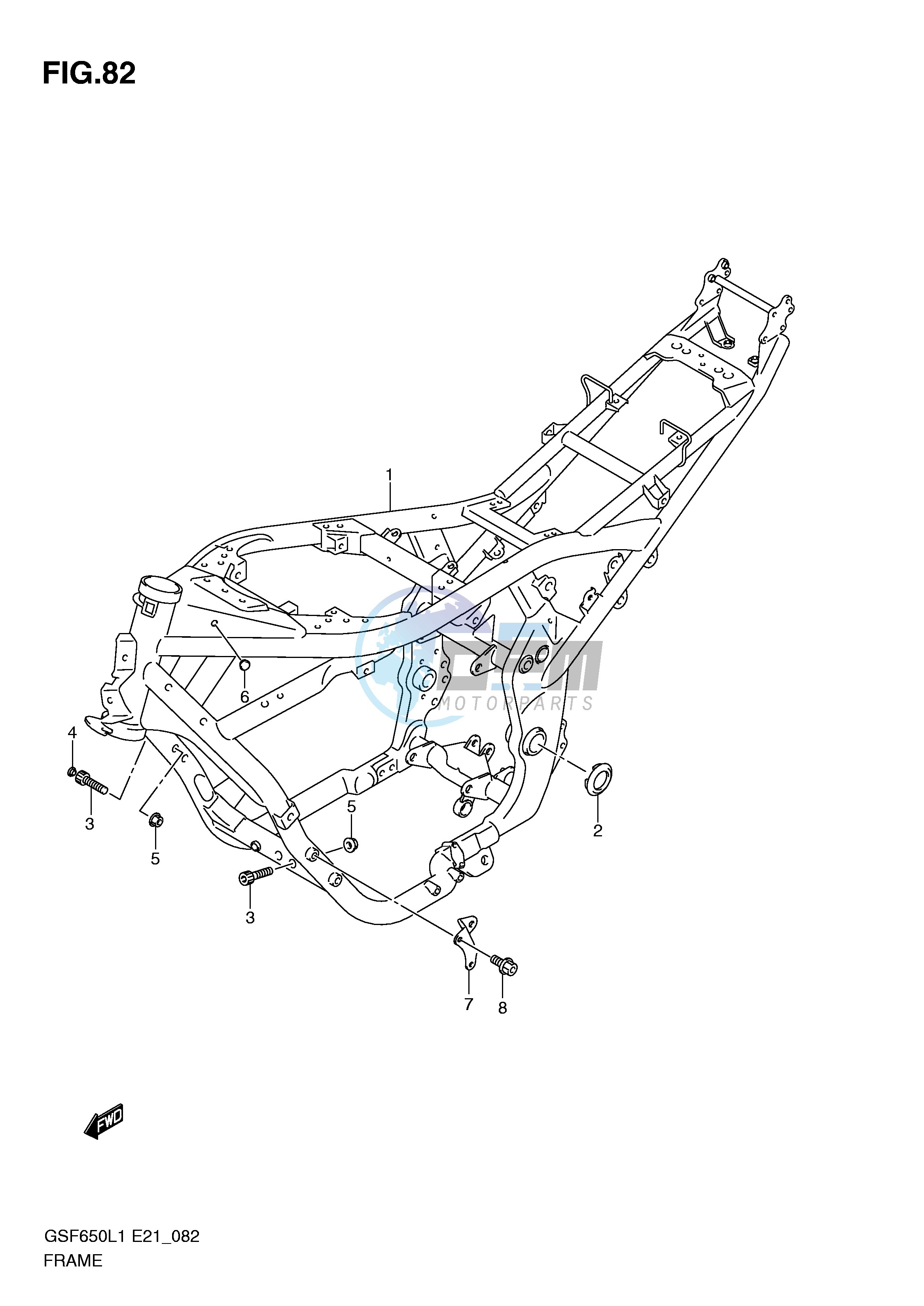 FRAME (GSF650SAL1 E21)