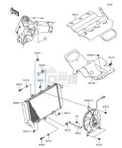 Z1000 ABS ZR1000GEF FR GB XX (EU ME A(FRICA) drawing Radiator