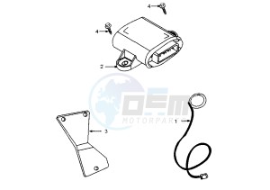 X–FIGHT - 50 cc drawing CONTROL UNIT, ANTITHEFT