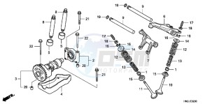 TRX500FAC drawing CAMSHAFT/ VALVE