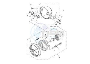 TW 125 drawing HEADLIGHT