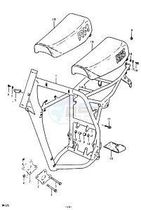 RM125 (N-T) drawing FRAME - SEAT