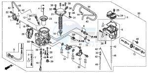 TRX400FA FOURTRAX AT drawing CARBURETOR