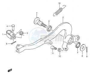 RM125 (E28) drawing REAR BRAKE